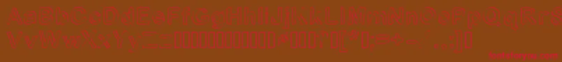 Byronblock Font – Red Fonts on Brown Background