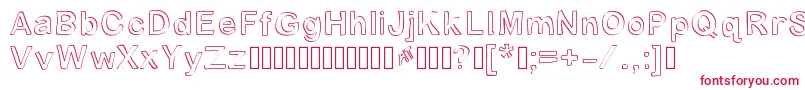 Byronblock Font – Red Fonts on White Background