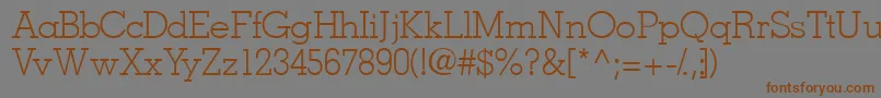 Jaaklightssk Font – Brown Fonts on Gray Background