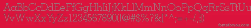 Jaaklightssk Font – Gray Fonts on Red Background