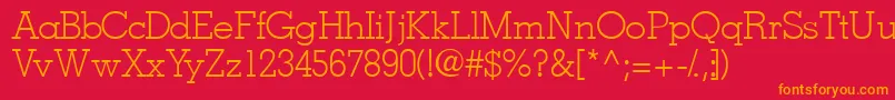 Jaaklightssk Font – Orange Fonts on Red Background