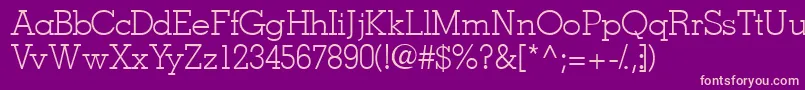 Jaaklightssk Font – Pink Fonts on Purple Background