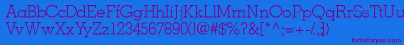 Jaaklightssk Font – Purple Fonts on Blue Background