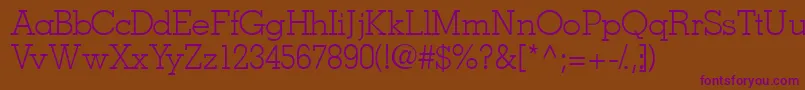 Jaaklightssk Font – Purple Fonts on Brown Background