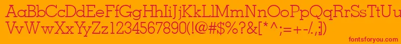 Jaaklightssk Font – Red Fonts on Orange Background