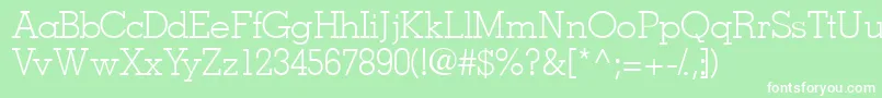 Jaaklightssk Font – White Fonts on Green Background