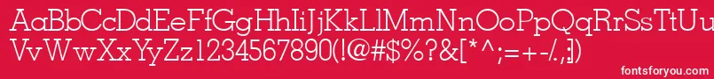 Jaaklightssk Font – White Fonts on Red Background