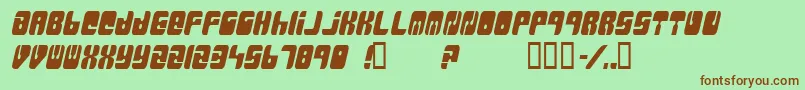 Massiveretaliation Font – Brown Fonts on Green Background