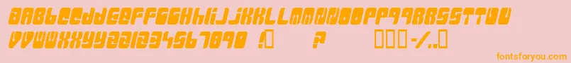 Massiveretaliation Font – Orange Fonts on Pink Background