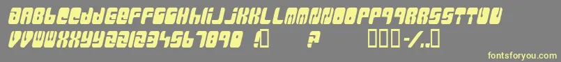 Massiveretaliation Font – Yellow Fonts on Gray Background