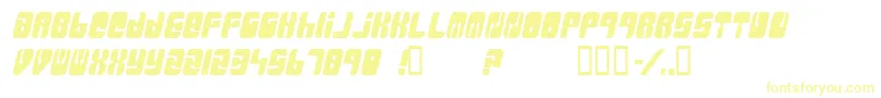 Massiveretaliation Font – Yellow Fonts on White Background