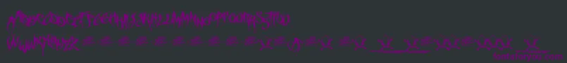 McfFuneraChaotic Font – Purple Fonts on Black Background
