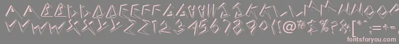 Beehive-Schriftart – Rosa Schriften auf grauem Hintergrund