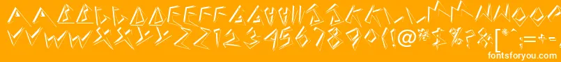 Beehive Font – White Fonts on Orange Background