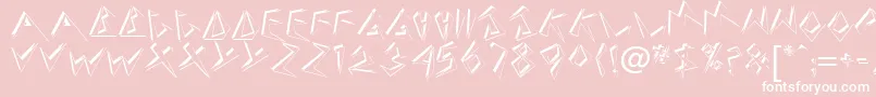 Beehive Font – White Fonts on Pink Background