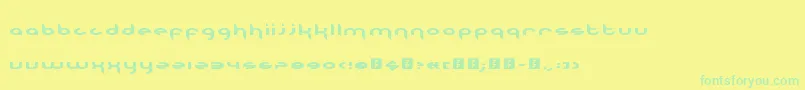 Czcionka TheNinetiesCalledTheyWantTheirFontBack – zielone czcionki na żółtym tle