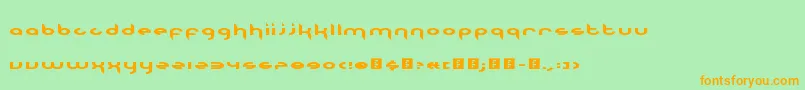 TheNinetiesCalledTheyWantTheirFontBack-Schriftart – Orangefarbene Schriften auf grünem Hintergrund