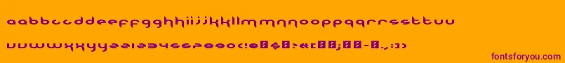 TheNinetiesCalledTheyWantTheirFontBack Font – Purple Fonts on Orange Background