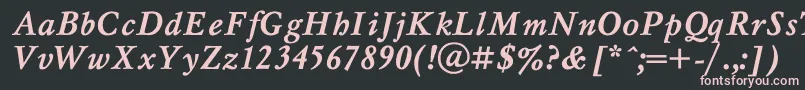 MyslBo1 Font – Pink Fonts on Black Background