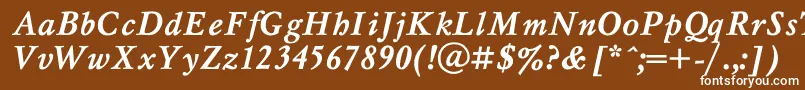 MyslBo1 Font – White Fonts on Brown Background