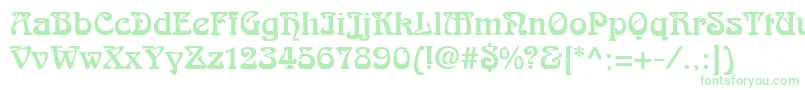 AralgishNormal Font – Green Fonts on White Background