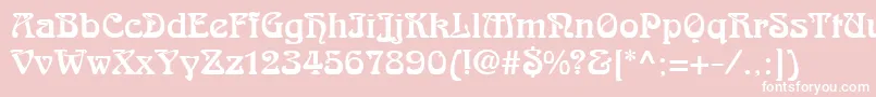 AralgishNormal Font – White Fonts on Pink Background