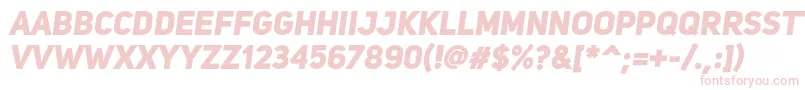 UniSansHeavyItalic Font – Pink Fonts