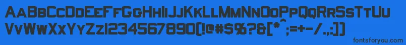 NorfolkBold Font – Black Fonts on Blue Background