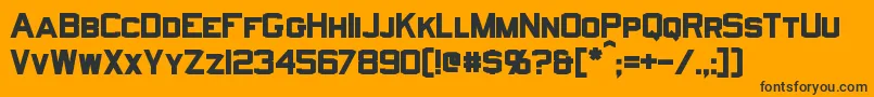 NorfolkBold Font – Black Fonts on Orange Background