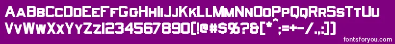 NorfolkBold Font – White Fonts on Purple Background