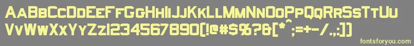 NorfolkBold Font – Yellow Fonts on Gray Background