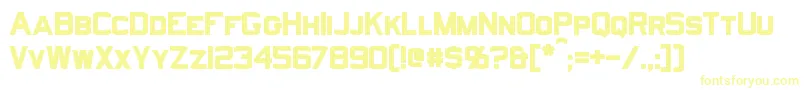 NorfolkBold Font – Yellow Fonts on White Background