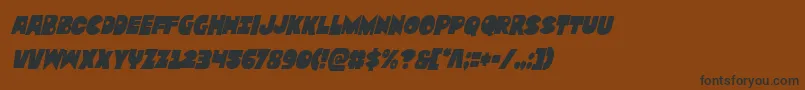 More about Zounderkitecondital Font Zounderkitecondital Font – Black Fonts on Brown Background