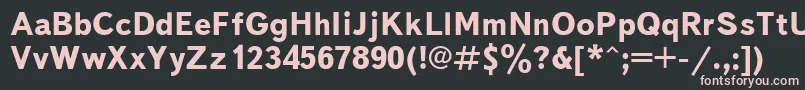 Txbb Font – Pink Fonts on Black Background