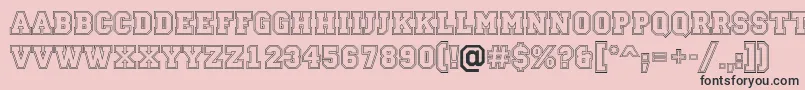 Campu13 Font – Black Fonts on Pink Background