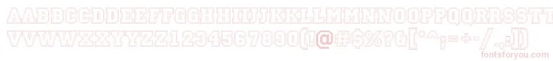 Campu13 Font – Pink Fonts on White Background