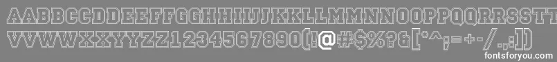Campu13 Font – White Fonts on Gray Background