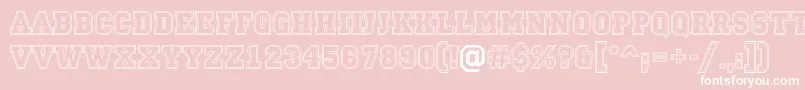 Campu13 Font – White Fonts on Pink Background