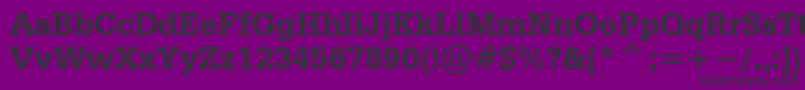 CrediscBold Font – Black Fonts on Purple Background