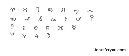 Обзор шрифта Zodiac2