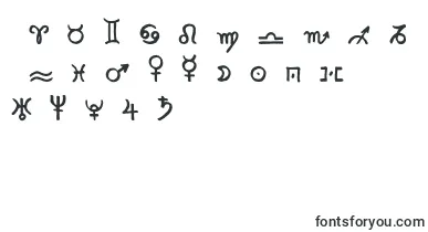  Zodiac2 font