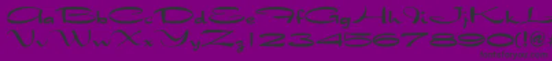 QtarabianRegular Font – Black Fonts on Purple Background