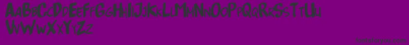 Bottenbrekertv Font – Black Fonts on Purple Background