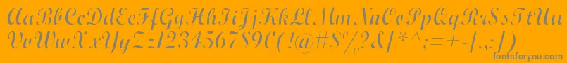 Подробнее о шрифте WrexhamScriptLight Шрифт WrexhamScriptLight – серые шрифты на оранжевом фоне