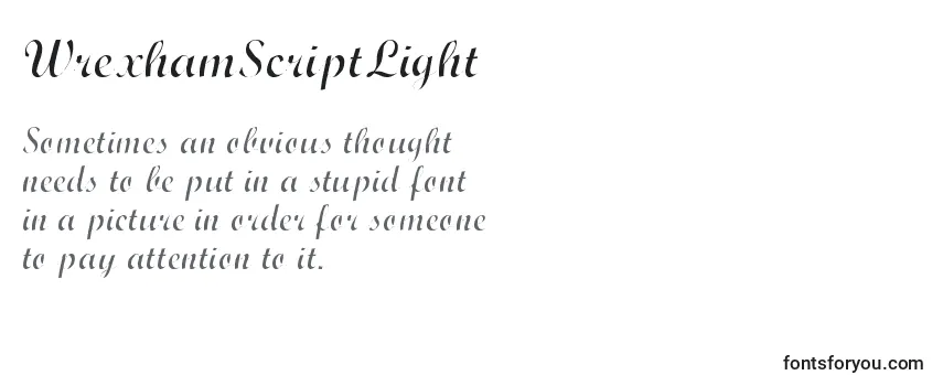 WrexhamScriptLight Font