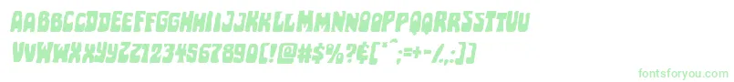 Pocketmonsterexpandital Font – Green Fonts on White Background