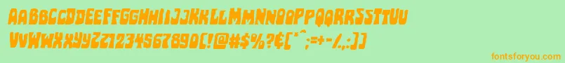 fuente Pocketmonsterexpandital – Fuentes Naranjas Sobre Fondo Verde