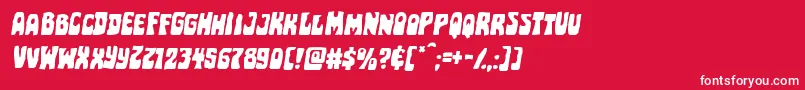 フォントPocketmonsterexpandital – 赤い背景に白い文字