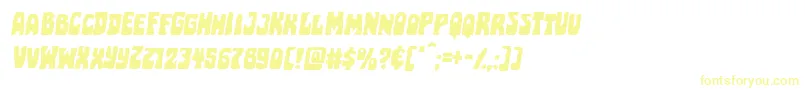 Pocketmonsterexpandital Font – Yellow Fonts on White Background