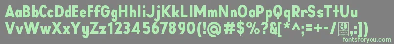 Fonte AprikasBlackDemo – fontes verdes em um fundo cinza